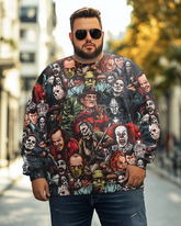 Sweat-shirts grande taille pour hommes avec personnages de films d'horreur